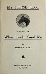Cover of: My horse Jesse
