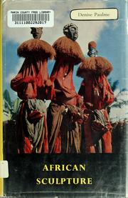 Cover of: African sculpture..