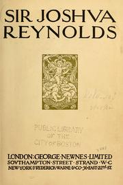 Cover of: Sir Joshua Reynolds