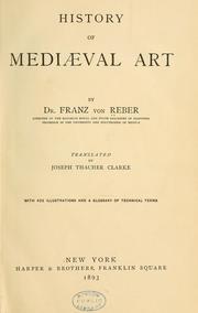 Cover of: History of mediæval art