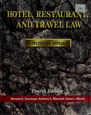 Cover of: Hotel, restaurant, and travel law by Norman G. Cournoyer