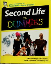 Second Life for dummies by Sarah Robbins, Mark Bell