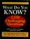 Cover of: What do you know?
