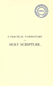 Cover of: A practical commentary on Holy Scripture for the use of those who teach Bible history by Friedrich Justus Knecht