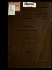 Cover of: Bibliography of literature on sampling to July, 1921.