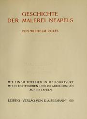 Cover of: Geschichte der Malerei Neapels