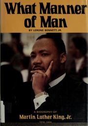 Cover of: What manner of man by Lerone Bennett