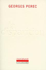 Cover of: La Disparition