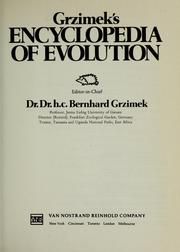 Cover of: Grzimek's Encyclopedia of evolution
