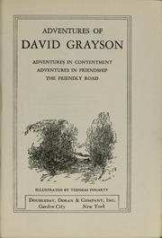 Cover of: Adventures of David Grayson