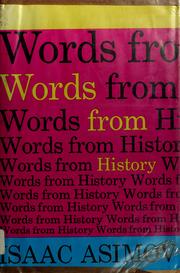 Cover of: Words from history