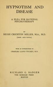 Cover of: Hypnotism and disease