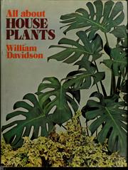 Cover of: All about house plants