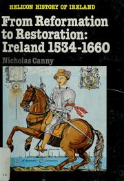 Cover of: From reformation to restoration: Ireland, 1534-1660