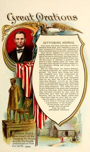 Cover of: Gettysburg address