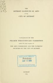 Cover of: Catalog of the Pilgrim Tercentenary exhibition