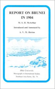 Report on Brunei in 1904 by M. S. H. McArthur