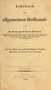 Cover of: Lehrbuch der allgemeinen Heilkunde