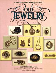 Cover of: Answers to questions about old jewelry "1840 to 1950" by Jeanenne Bell