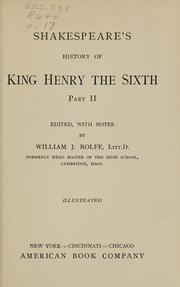 Cover of: [Works of Shakespeare] by edited, with notes by William J. Rolfe