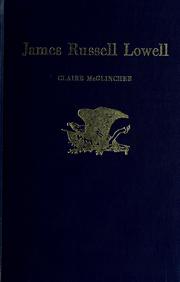 Cover of: James Russell Lowell. by Claire McGlinchee
