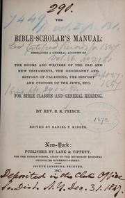 Cover of: The Bible scholar's manual ...