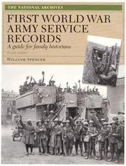 Cover of: First World War Army Service Records: A Guide for Family Historians
