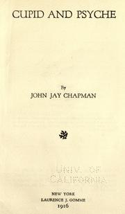 Cover of: Cupid and psyche by Chapman, John Jay