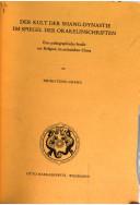 Cover of: Der Kult der Shang-Dynastie im Spiegel der Orakelinschriften by Tsungtung Chang