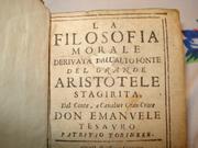 Cover of: La filosofia morale: derivata dall'alto fonte del grande Aristotele Stagirita