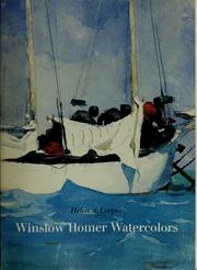 Cover of: Winslow Homer watercolors by Helen A. Cooper