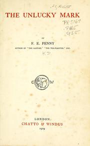 Cover of: The unlucky mark by F. E. Penny