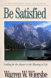 Cover of: Be satisfied