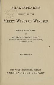 Cover of: [Works of Shakespeare] by edited, with notes by William J. Rolfe