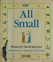 Cover of: All small: poems