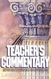 Cover of: The teacher's commentary by Richards, Larry