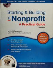 Cover of: Starting & building a nonprofit: a practical guide