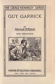 Cover of: Guy Garrick by Arthur B. Reeve