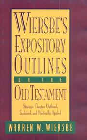 Cover of: Wiersbe's expository outlines on the Old Testament