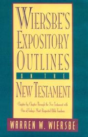 Cover of: Wiersbe's expository outlines on the New Testament