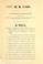 Cover of: A bill providing for delivering to the state of Illinois the statue of Abraham Lincoln which formerly stood in front of the courthouse in the city of Washington, in the District of Columbia