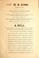 Cover of: A bill for the enlargement of the Capitol grounds and for the erection of a monument or monumental memorial to Abraham Lincoln