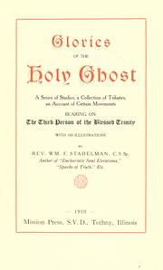 Cover of: Glories of the Holy Ghost
