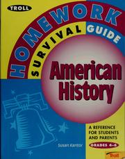 Cover of: American history: a reference for students and parents