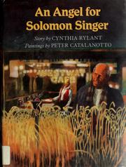 Cover of: An angel for Solomon Singer by Cynthia Rylant