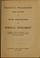 Cover of: Vedânta philosophy; three lectures by Swâmai Abhedânanda on spiritual unfoldment, delivered under the auspices of the Vedânta society, in Carnegie lyceum, New York, 1900-1901