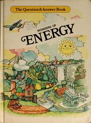 Cover of: Wonders of energy by David A. Adler