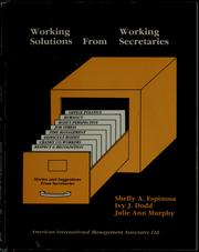 Cover of: Working solutions from working secretaries