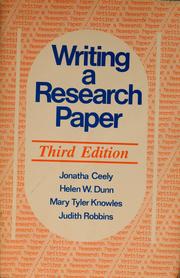 Cover of: Writing a research paper by Jonatha Ceely
