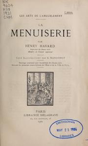 Cover of: La menuiserie